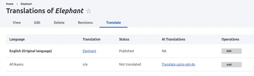 Drupal AI