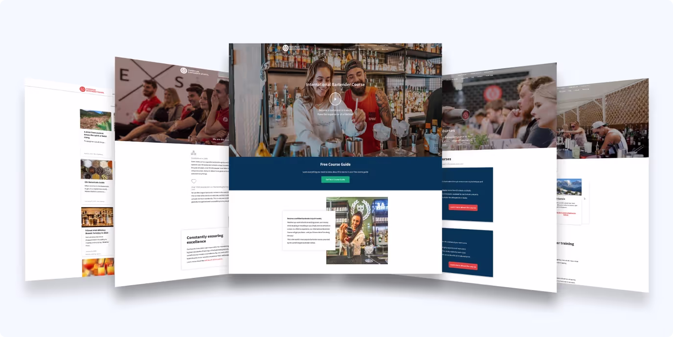 European Bartender School outcome mockup