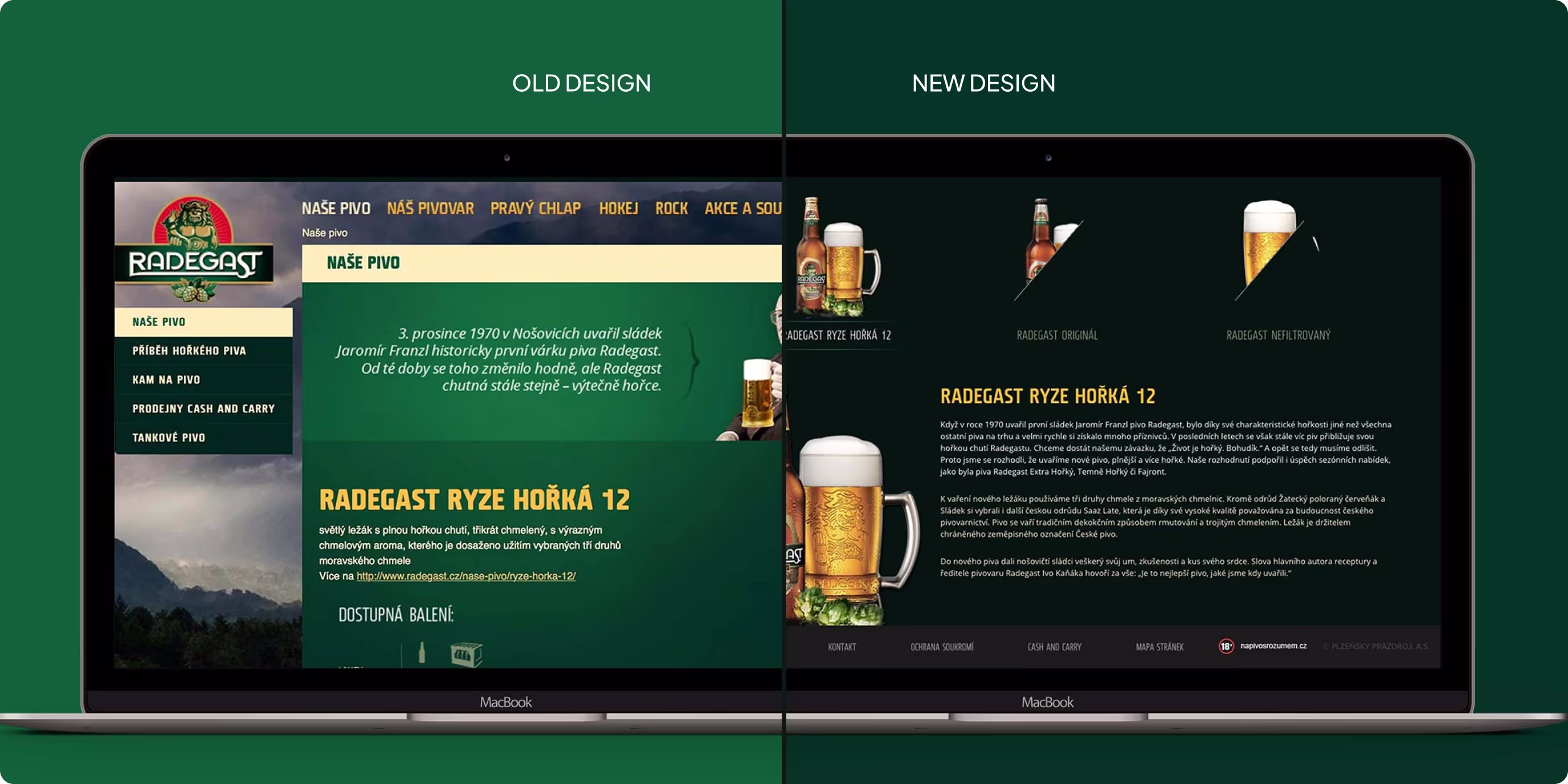 UI/UX design for Radegast