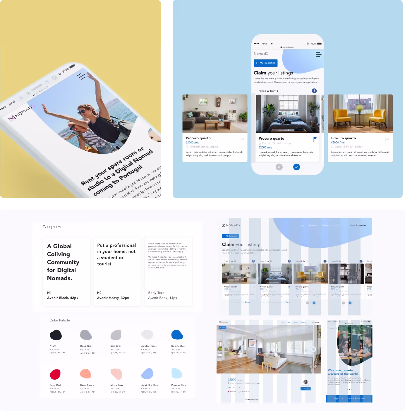 nomadx app mockup
